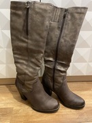 Tamaris kozaki skórzane 39 do kolan