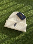 Czapka zimowa Ralph Lauren Polo kremowa biała nowa z metką