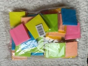 Karteczki samoprzylepne bloczek neonowe zadania