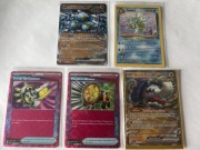 POKEMON ZESTAW 5 KART LICYTACJA ORYGINALNE 