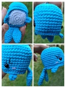 Brelok szydełkowy wieloryb 