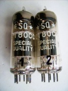E180CC Philips / SQ - Dobrana Para NOS ,lata 1970' , Audio Tube == E81CC