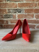 Buty szpilki 10cm czerwone W.Potocki rozmiar 36