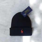 Czarna czapka Polo Ralph Lauren beanie-nowa z metką