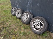Koła mondeo MK4 5x108. Felgi aluminiowe, zimowe opony 2017r. 15cali