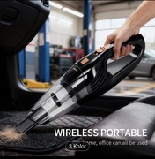 Bezprzewodowy odkurzacz ręczny.