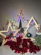 Choinki, gwiazdy drewniane ozdoby świąteczne. Różne rozmiary, kolory.