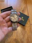 zegarek ala rolex srebrny