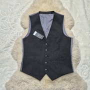 Kamizelka garniturowa S Szara Burton Menswear London 