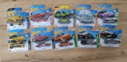 Zestaw autek Hot Wheels x 10 Mazda Volkswagen Cupra Jaguar Delorean Mustang