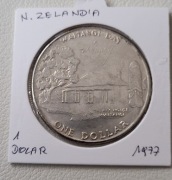 Nowa Zelandia 1 dolar, 1977 25 lat panowania QEII i święto Waitangi Day 