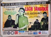 Plakat LECH JANERKA (koncert z okazji 30. lecia KOLABORANTÓW) 2016