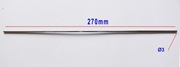 Pręt mosiądz niklowany 270mm  fi3 antena przeciwaga 