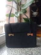 Torba czarna skóra na ramię 