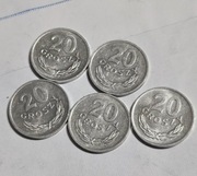 20 groszy-zestaw 5 sztuk