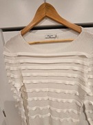 Sukienka z dzianiny kremowa na codzień do pracy Na-Kd 2XL/XL