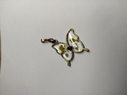 Mosiężny wisior w kształcie motyla 