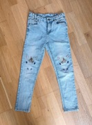 Spodnie jeans dziewczęce roz. 128