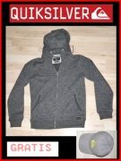 kurtka sweter bluza z kapturem QUIKSILVER Premium JAKOŚĆ S M dzianiana 