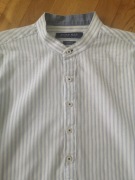 Koszula Zara kremowa w niebieskie paski M 38  24 hm 