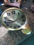 Stary zegar wiszący Junghans 21cm.Mechanizm.Duży.