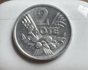Moneta 2 zł 1960 Jagody, piękny stan