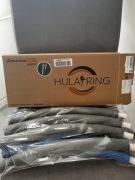 Hula hoop hop ring fitness z wypustkami niebiesko szare nowe