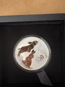 Srebrna moneta rok królika 1oz