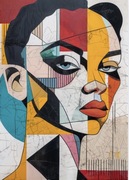 Plakat a3 kobieta. 29,7 x 42 cm. Papier premium 300.