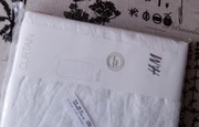 Lniane śnieżnobiałe zasłony H&M 100% len 120x250