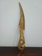 Stary huculski nóż do papieru styl zakopiański mosiądz