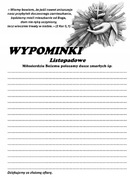 Wypominki Listopadowe 100 szt. A5 kartki za duże zmarłych.