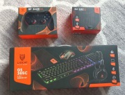 Zestaw Klawiatura, mysz, podkładka, mikrofon, słuchawki, gamepad LIOCAT