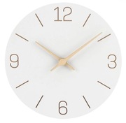 Zegar ścienny, biały glamour / boho / vintage / loft