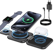 Ładowarka Indukcyjna 3 w 1 Bezprzewodowa Do Iphone