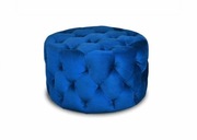 Dwie pufy glamour pikowane NOWE granatowe ciemny granat pufa puf