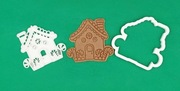 FOREMKA do ciastek -BOŻE NARODZENIE- DOMEK (wykrawacz+stempel 10,5 cm)