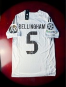 (S) Bellingham #5 Real Madryt 2025/2026 Nowa Jersey Biała T-shirt UEFA