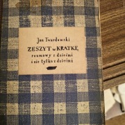 Książka Twardowski zeszyt w kratkę 