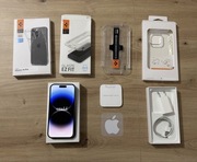APPLE IPHONE 14 PRO 128 GB | IDEALNY STAN | SREBNY | ZESTAW | SZKŁO | ETUI