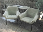 Fotel Muszelka,Patyczak z PRL-u ,2 sztuki