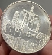 100 000 SOLIDARNOŚĆ 1990 SREBRO 999 1 oz