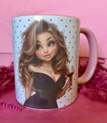 Kubek personalizowany z nadrukiem RÓŻOWY prezent na urodziny do pracy