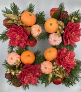 Stroik świąteczny Kwiaty z mydła Gwiazda betlejemska