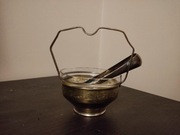 Stara cukiernica + szczypce do cukru