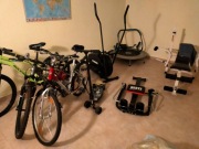 Rowery 3 sztuki i hulajnogi pakiet wyposażenie do siłowni pakiet 