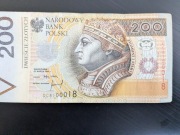 Banknot 200 zł Radar DC8100018 1994r