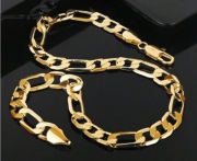 Łańcuch naszyjnik platerowany zloty