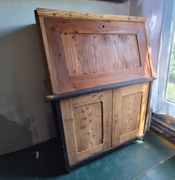 Sekretera stara z modrzewia do renowacji