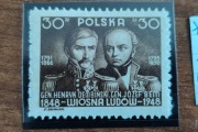 Znaczek pocztowy - Polska - 1950r. - Błędny wymiar